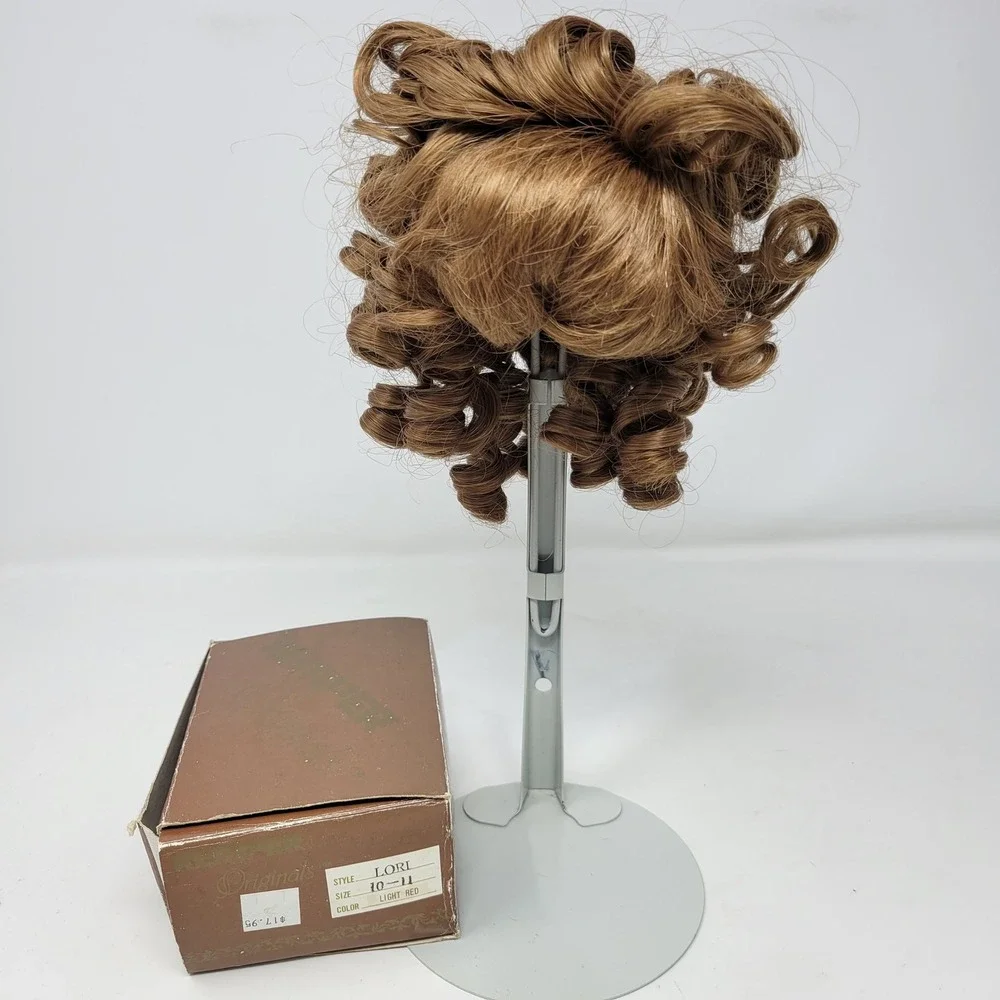 Kemper Originals‎ Lori Doll Wig Size 10-11 Light Red Ringlet Curls Vintage Box